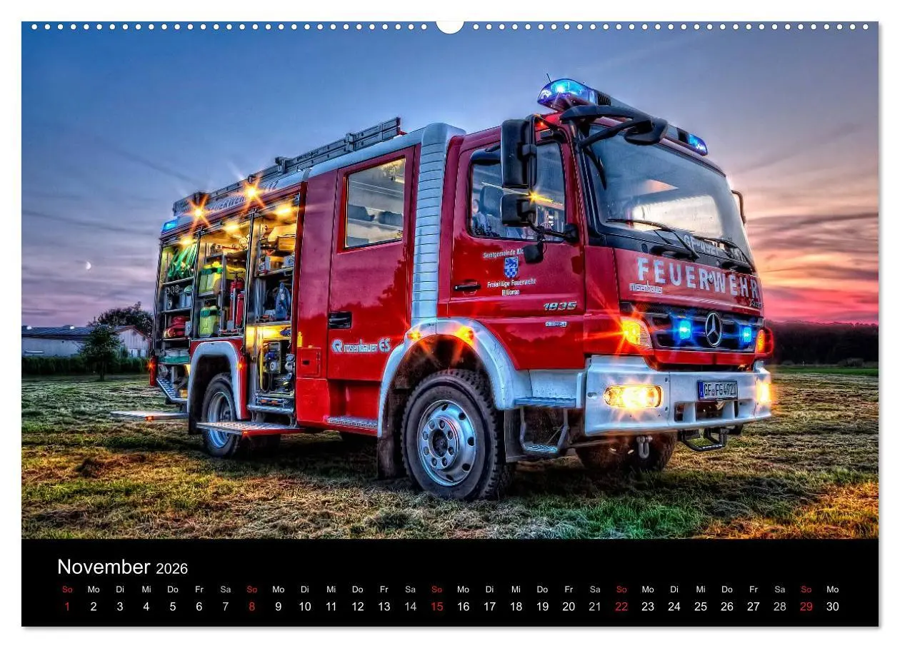 Bild: 9783516208078 | Einsatzfahrzeuge (Wandkalender 2026 DIN A2 quer), CALVENDO...