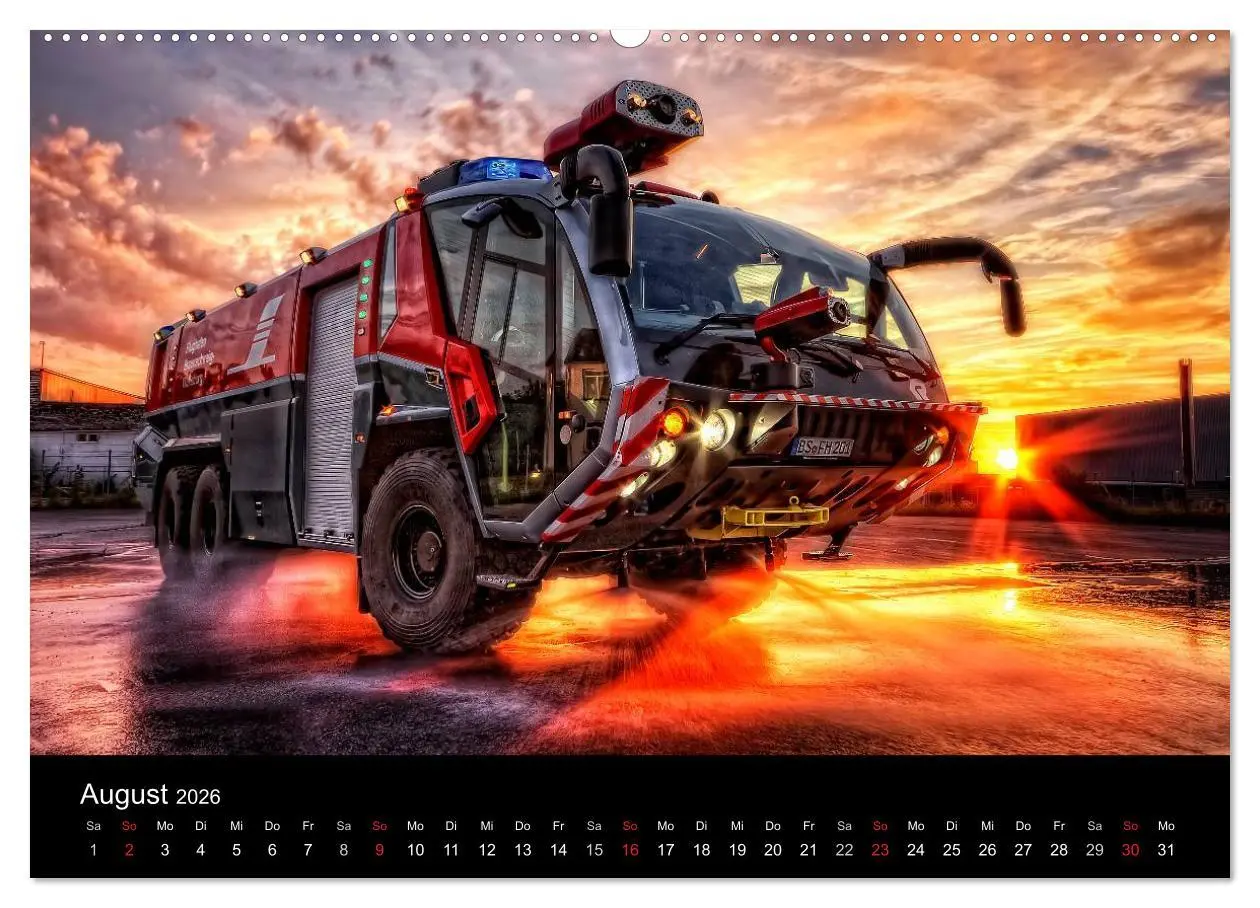 Bild: 9783516208078 | Einsatzfahrzeuge (Wandkalender 2026 DIN A2 quer), CALVENDO...