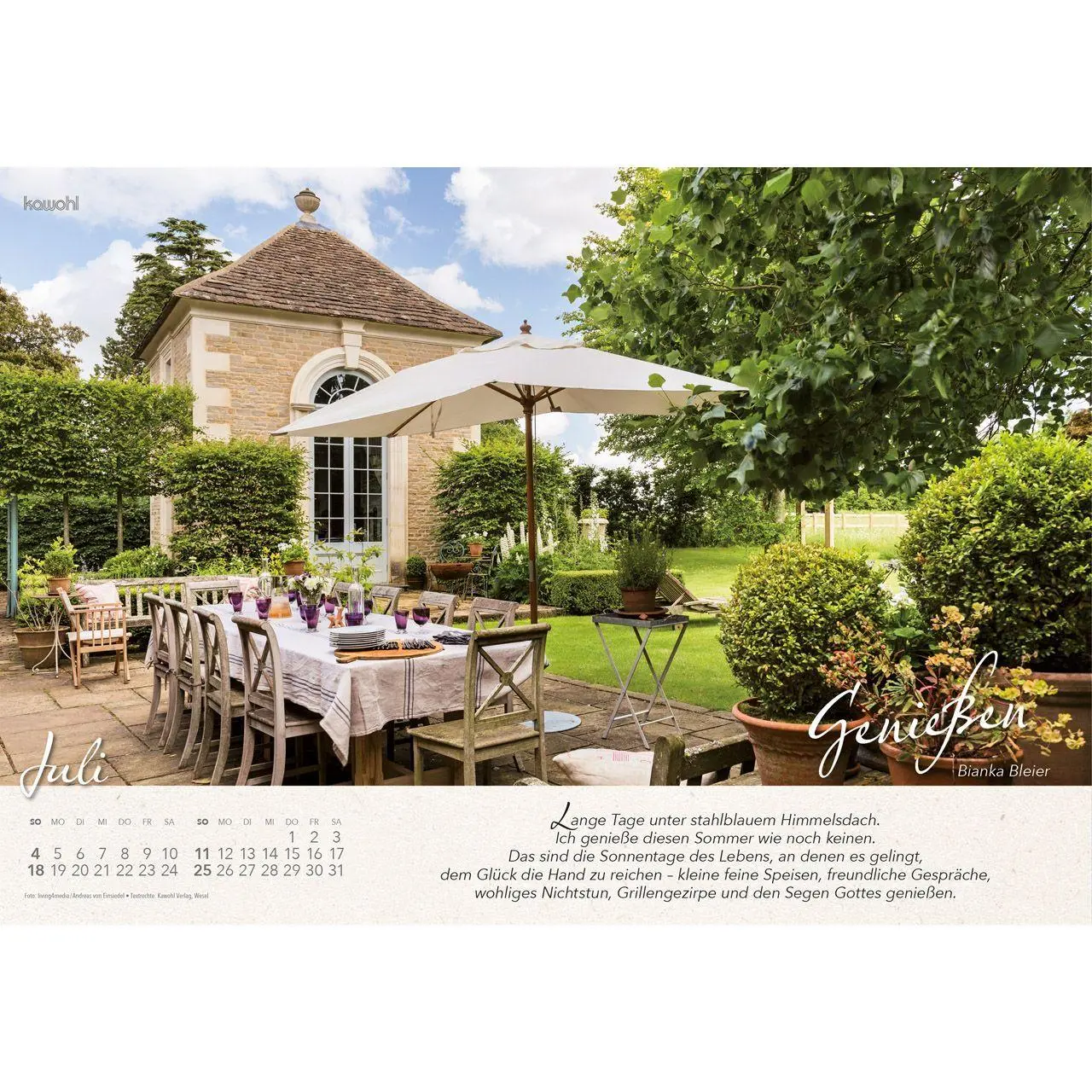 Bild: 9783754808078 | Wo Himmel und Erde sich berühren 2027 | Gartenkalender | Bianka Bleier