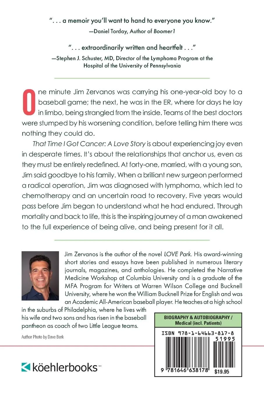 Rückseite: 9781646638178 | That Time I Got Cancer | Jim Zervanos | Taschenbuch | Englisch | 2022