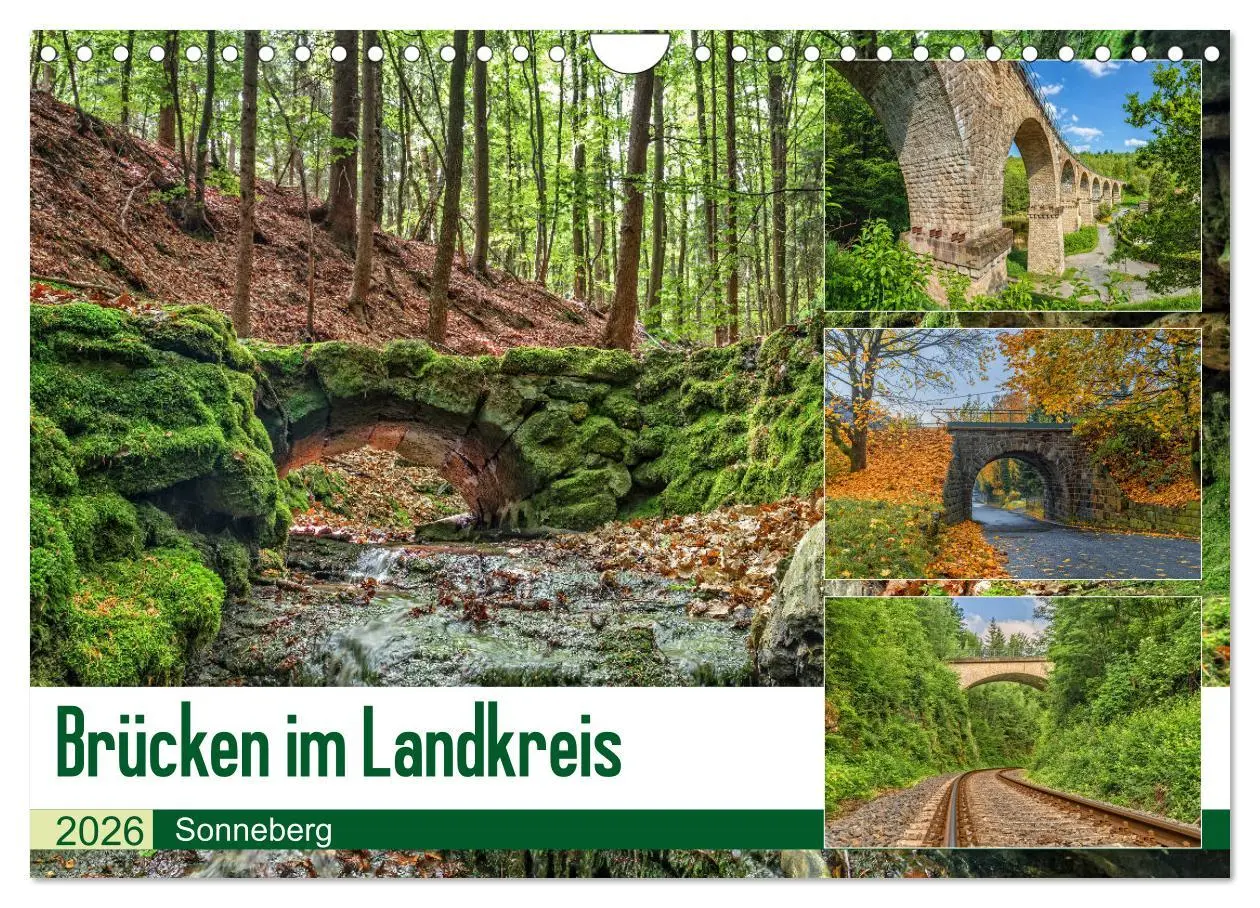 Cover: 9783457898178 | Brücken des Landkreises Sonneberg (Wandkalender 2026 DIN A4 quer),...