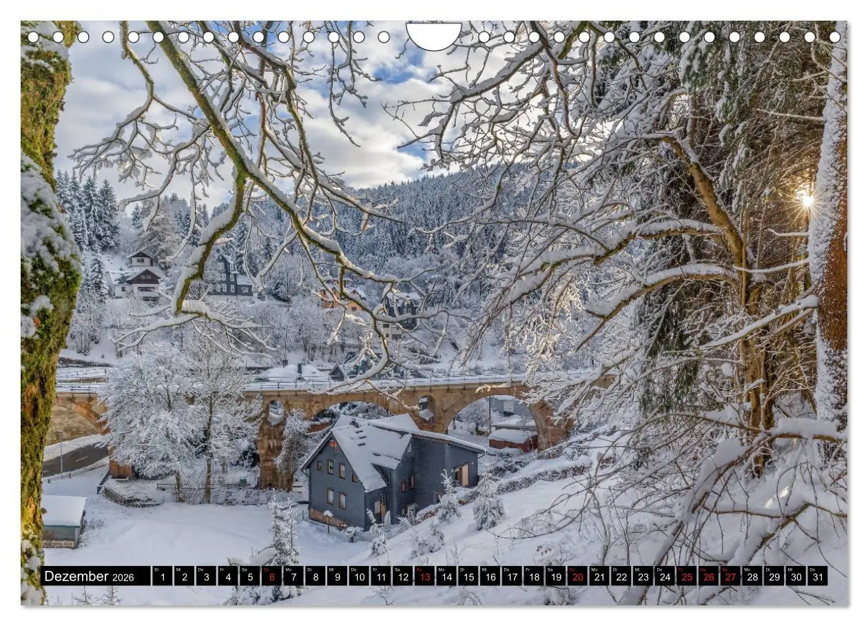 Bild: 9783457898178 | Brücken des Landkreises Sonneberg (Wandkalender 2026 DIN A4 quer),...