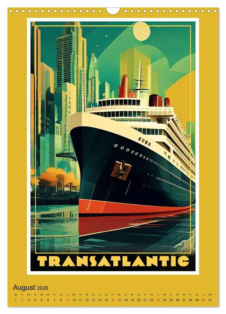 Bild: 9783516748178 | Art-Déco Vintage-Poster (Wandkalender 2026 DIN A3 hoch), CALVENDO...