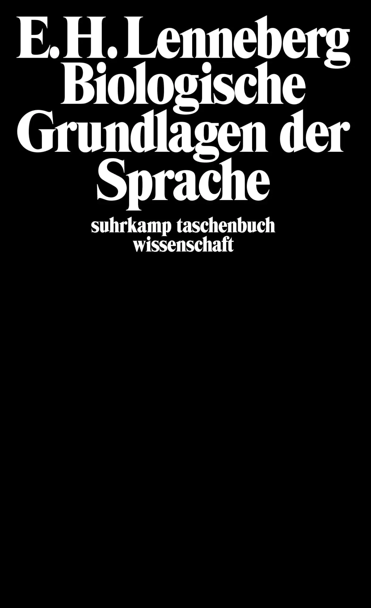 Cover: 9783518278178 | Biologische Grundlagen der Sprache | Eric H. Lenneberg | Taschenbuch