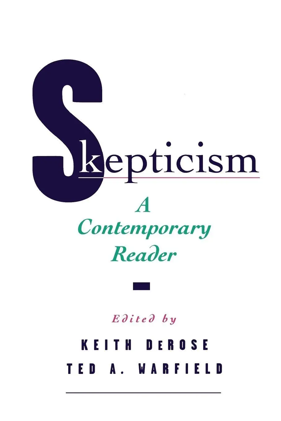 Cover: 9780195118278 | Skepticism | A Contemporary Reader | Keith DeRose (u. a.) | Buch