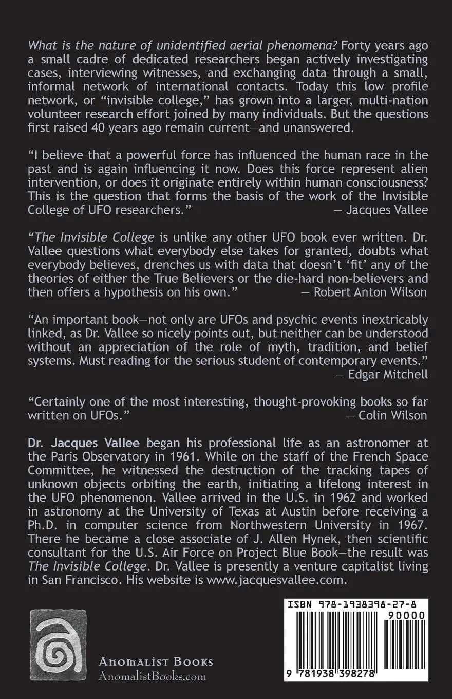 Rückseite: 9781938398278 | The Invisible College | Jacques Vallee | Taschenbuch | Englisch | 2014