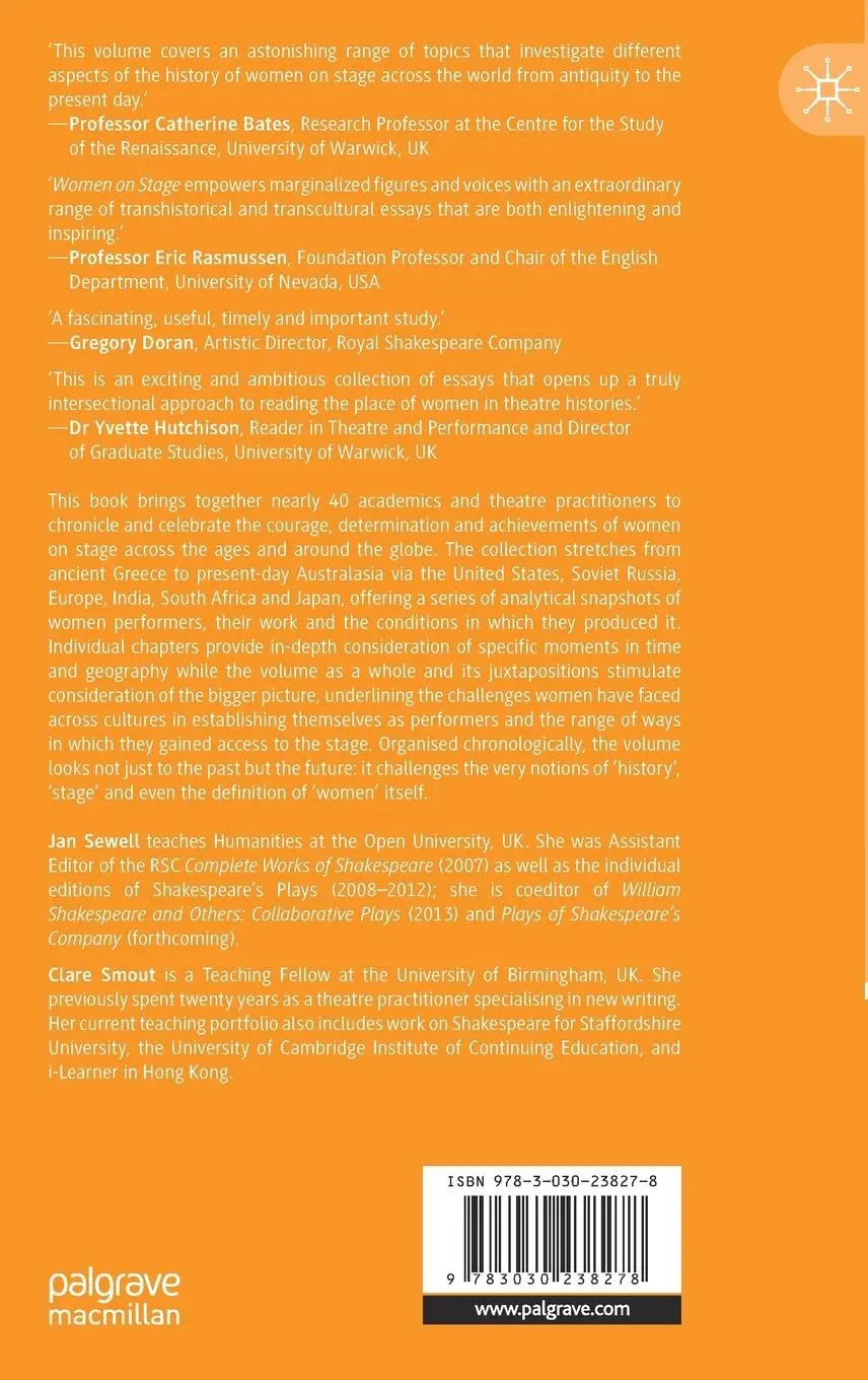 Rückseite: 9783030238278 | The Palgrave Handbook of the History of Women on Stage | Smout (u. a.)