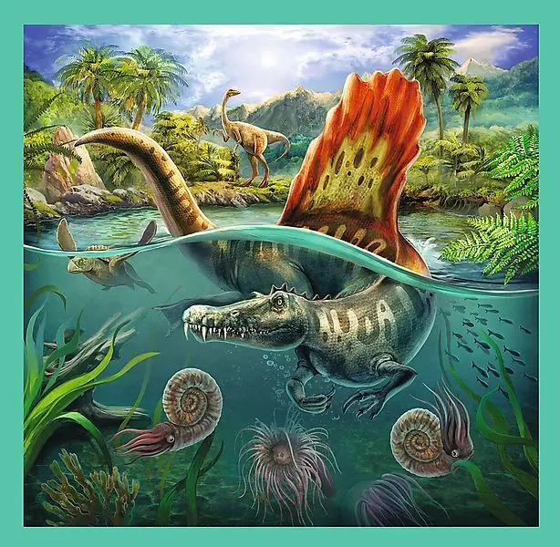 Bild: 5900511348378 | 3 in 1 Puzzle - Dinosaurier (Kinderpuzzle) | Spiel | In Spielebox