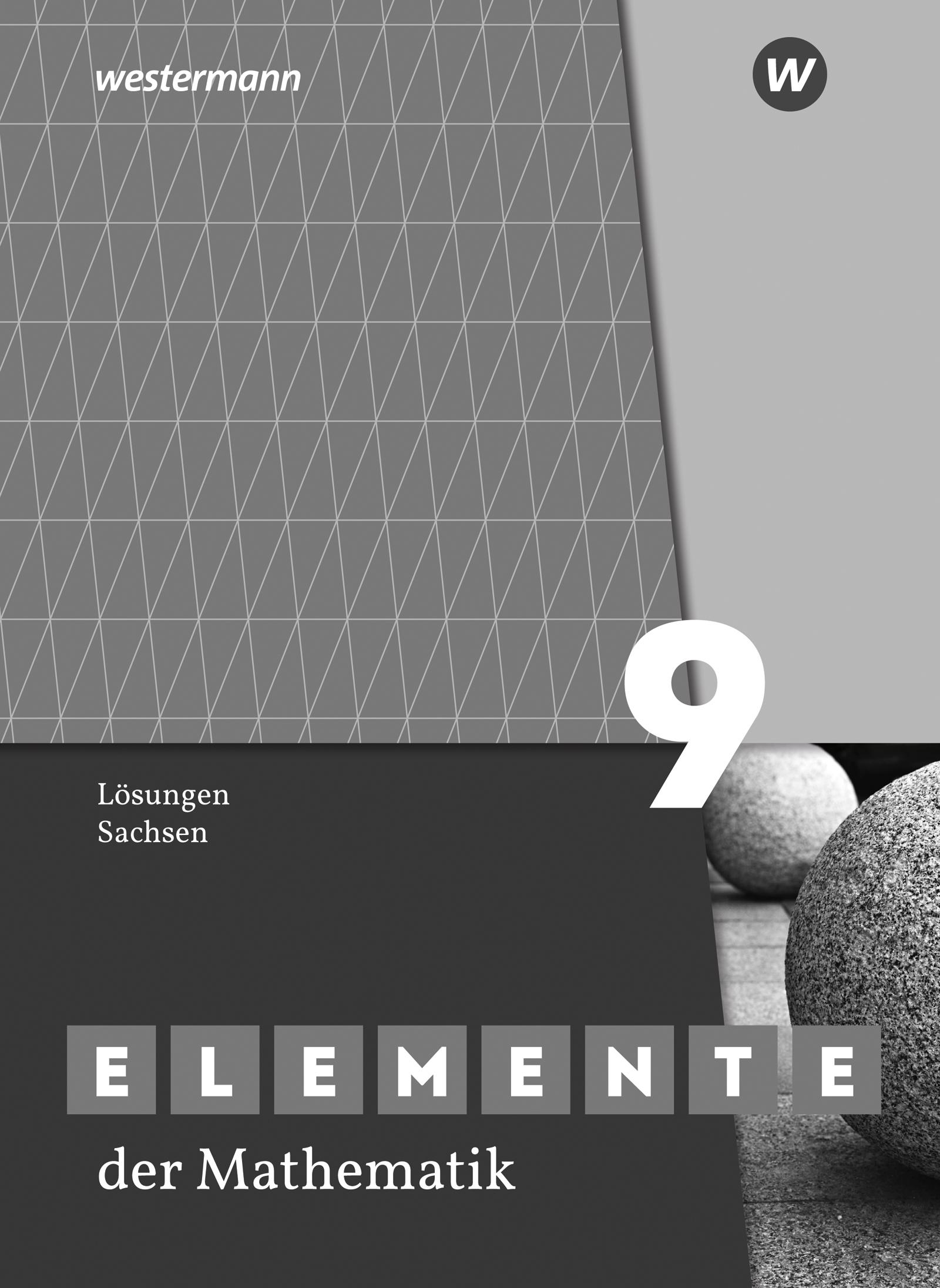 Cover: 9783141278378 | Elemente der Mathematik SI 9. Lösungen. Für Sachsen | Lösche (u. a.)