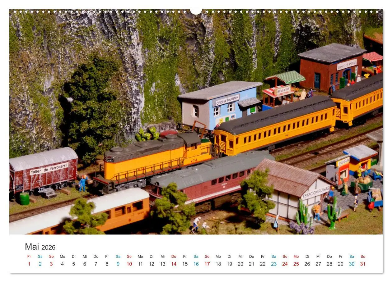 Bild: 9783457258378 | Miniaturbahnen international (hochwertiger Premium Wandkalender...
