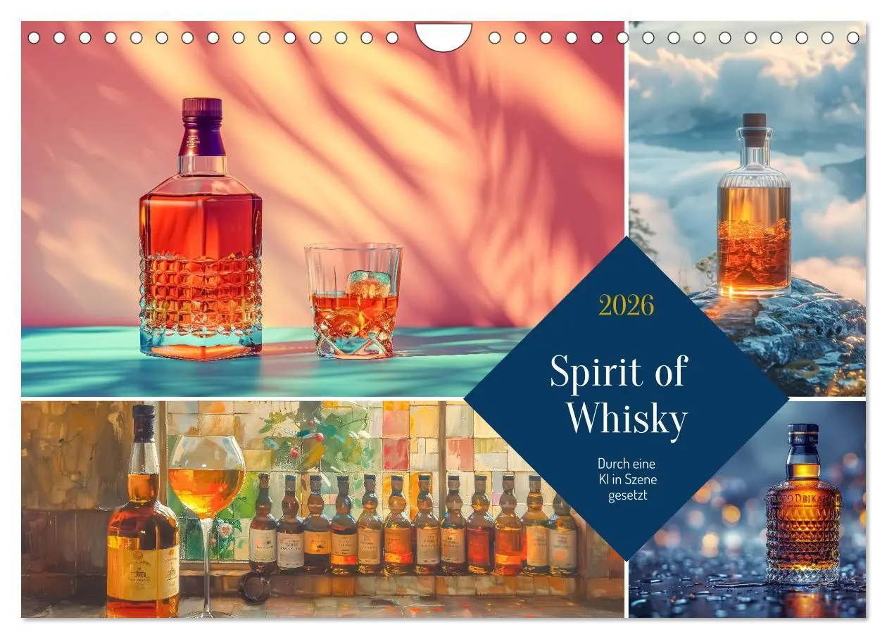Cover: 9783457328378 | Spirit of Whisky (Wandkalender 2026 DIN A4 quer), CALVENDO...