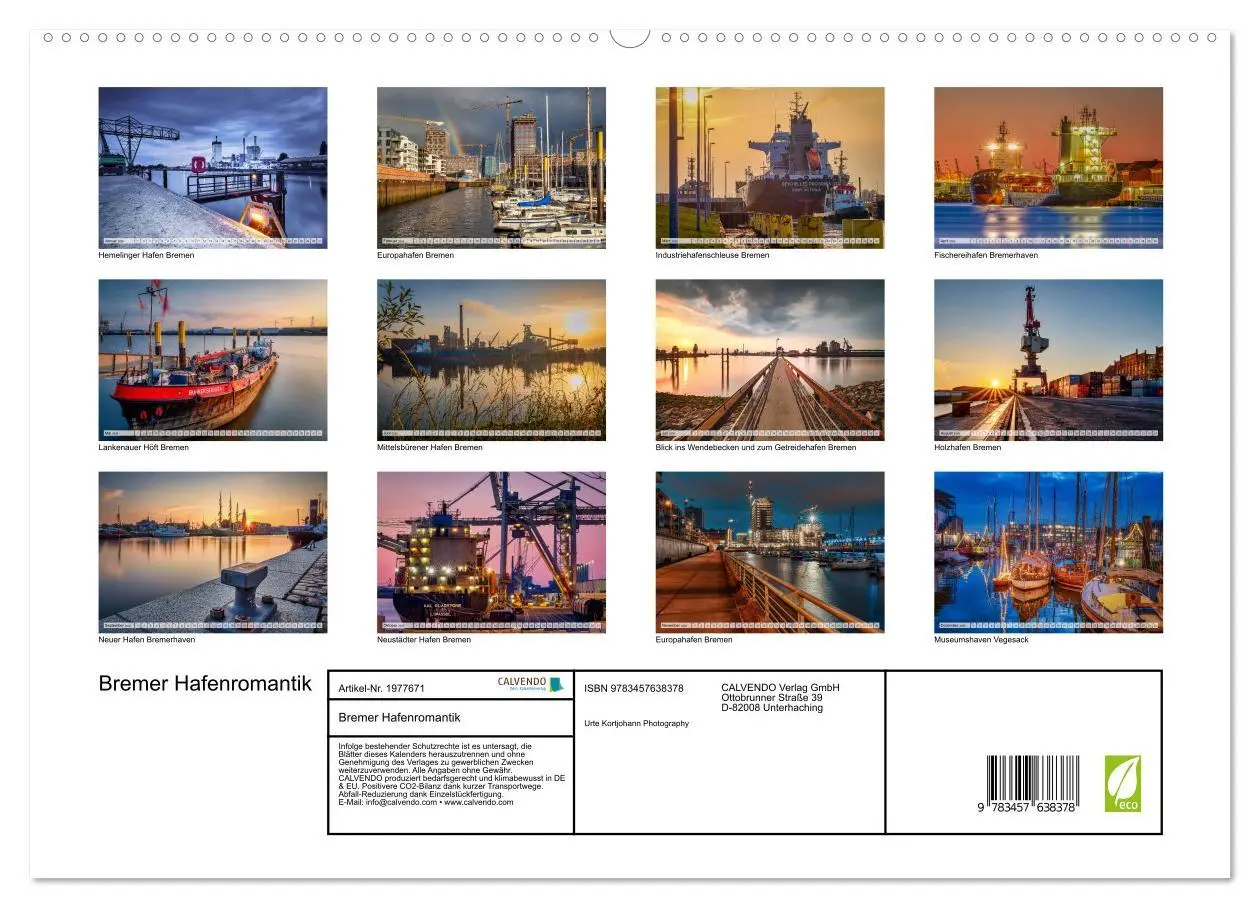 Bild: 9783457638378 | Bremer Hafenromantik (Wandkalender 2026 DIN A2 quer), CALVENDO...