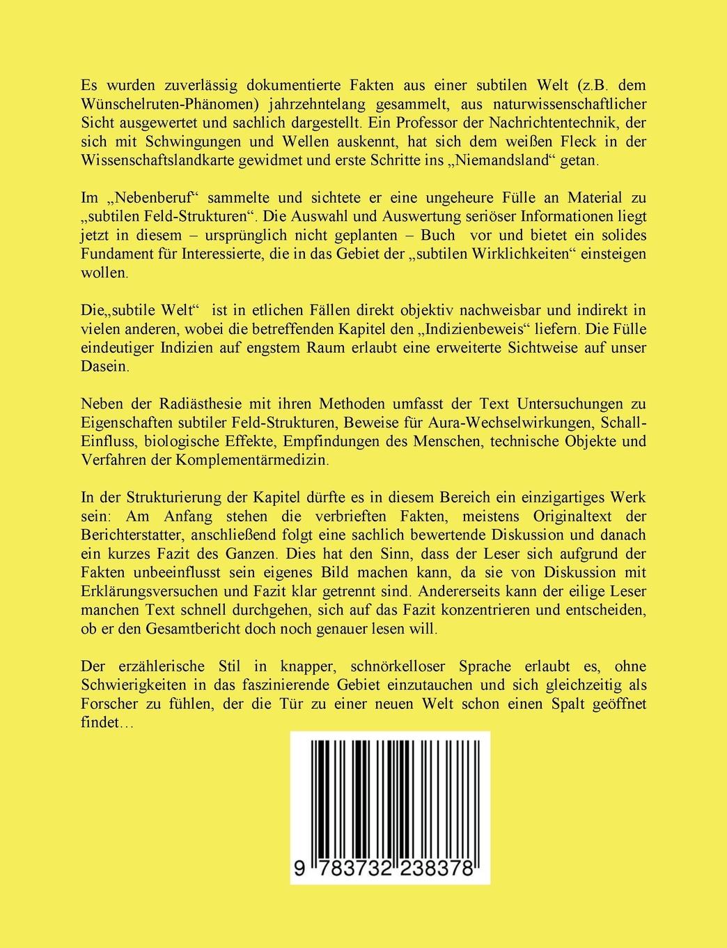 Rückseite: 9783732238378 | Subtile Wirklichkeiten - verborgen - aber aufgedeckt | Hartmut Norden