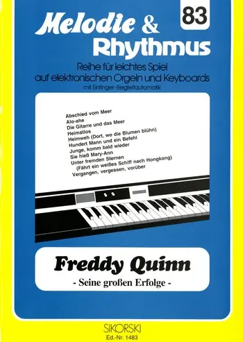 Cover: 9790003028378 | Melodie &amp; Rhythmus 83 | J.J. Quinn | Songbuch (E-Orgel) | Buch