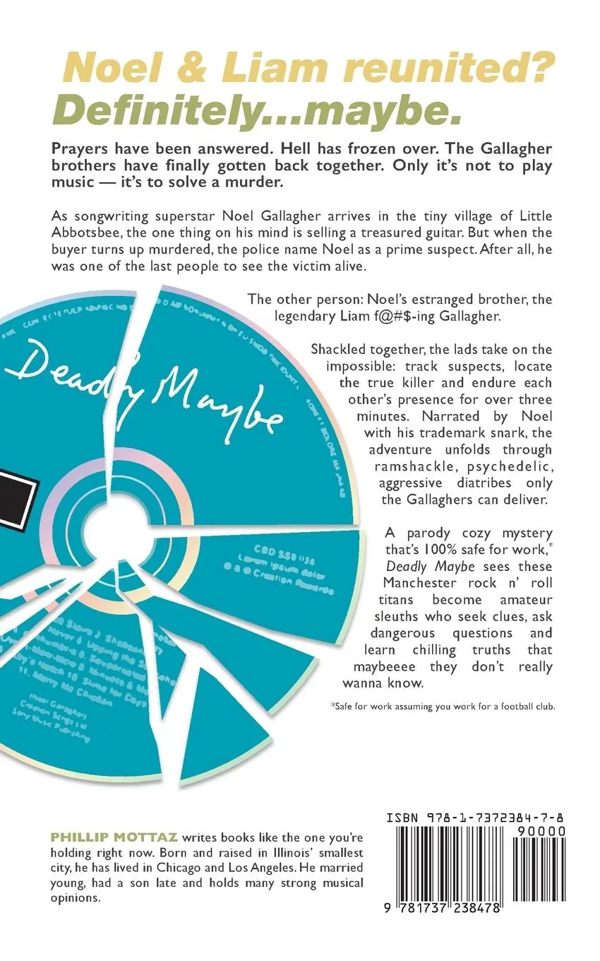 Rückseite: 9781737238478 | Deadly Maybe | A Gallagher Brothers Mystery | Phillip Mottaz (u. a.)