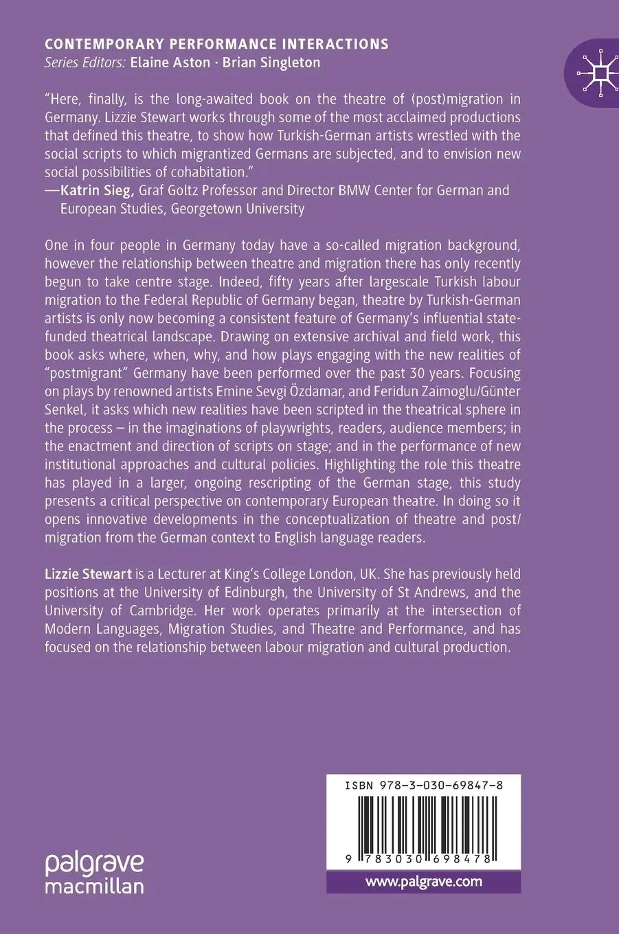 Rückseite: 9783030698478 | Performing New German Realities | Lizzie Stewart | Buch | xix | 2021