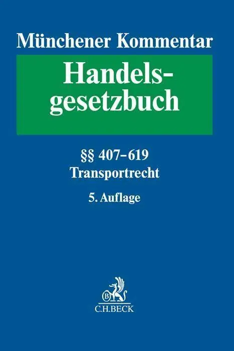 Cover: 9783406758478 | Münchener Kommentar zum Handelsgesetzbuch Bd. 7: Transportrecht | Buch