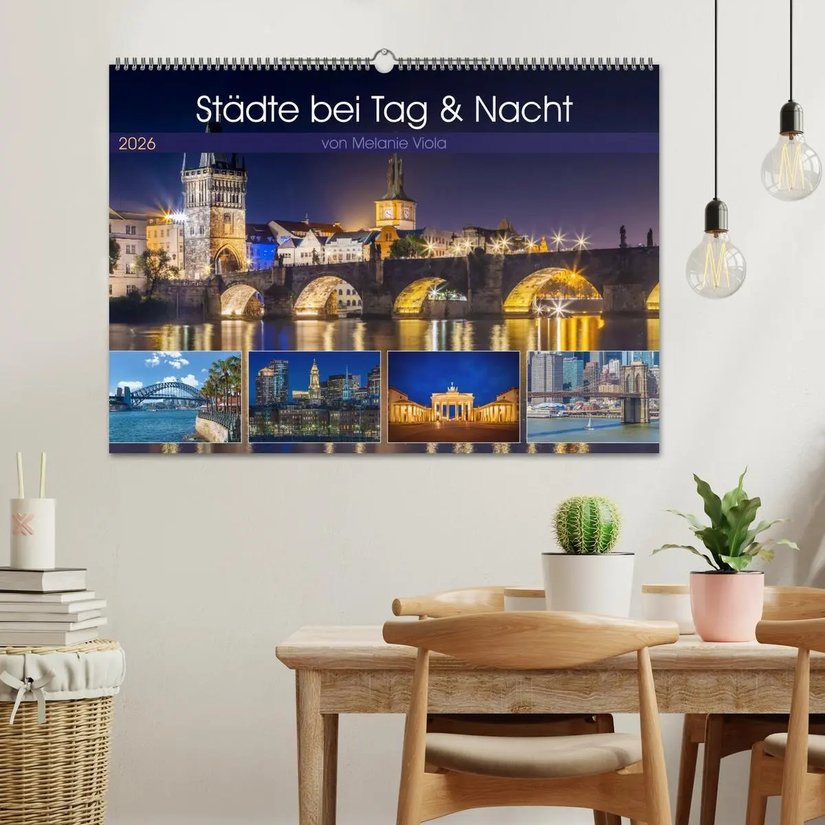 Bild: 9783457558478 | Städte bei Tag und Nacht (Wandkalender 2026 DIN A2 quer), CALVENDO...