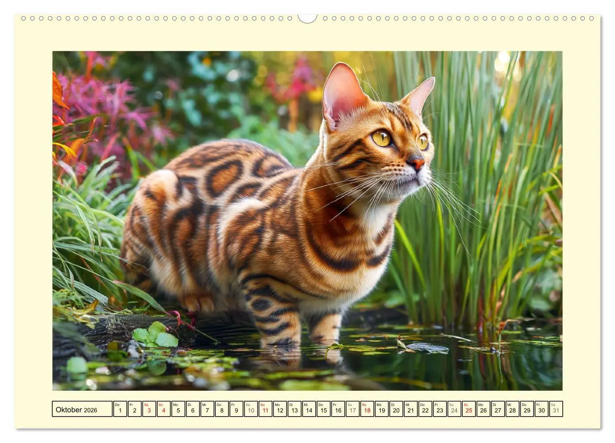 Bild: 9783516028478 | Bengalkatzen. Der elegante Mini-Leopard im Garten (hochwertiger...