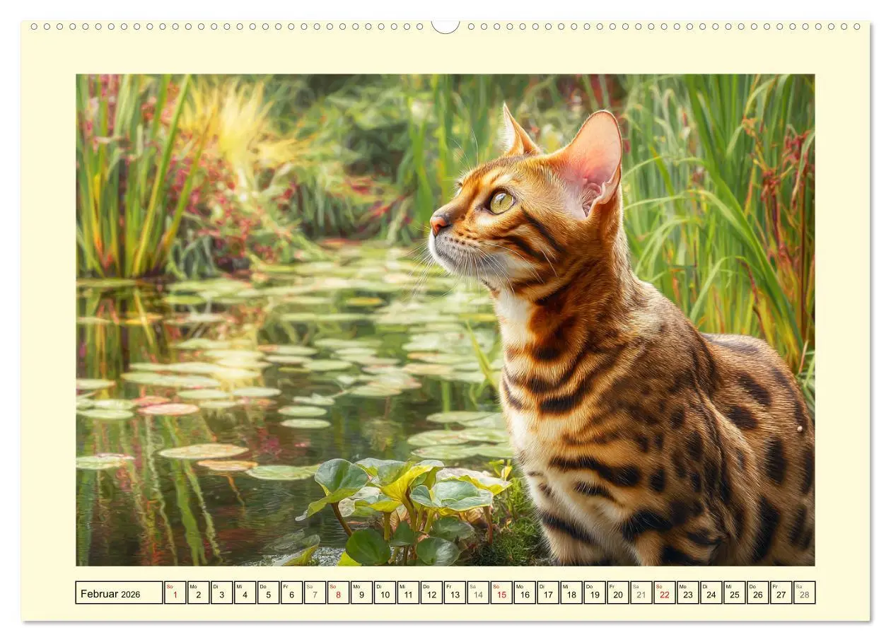Bild: 9783516028478 | Bengalkatzen. Der elegante Mini-Leopard im Garten (hochwertiger...