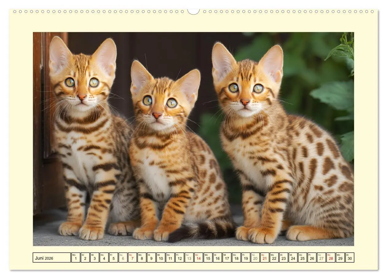 Bild: 9783516028478 | Bengalkatzen. Der elegante Mini-Leopard im Garten (hochwertiger...