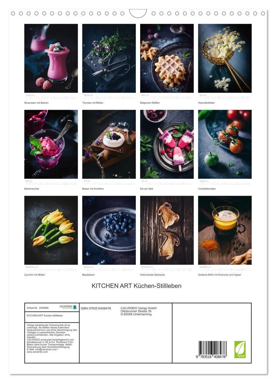 Bild: 9783516408478 | KITCHEN ART Küchen-Stillleben (Wandkalender 2026 DIN A3 hoch),...