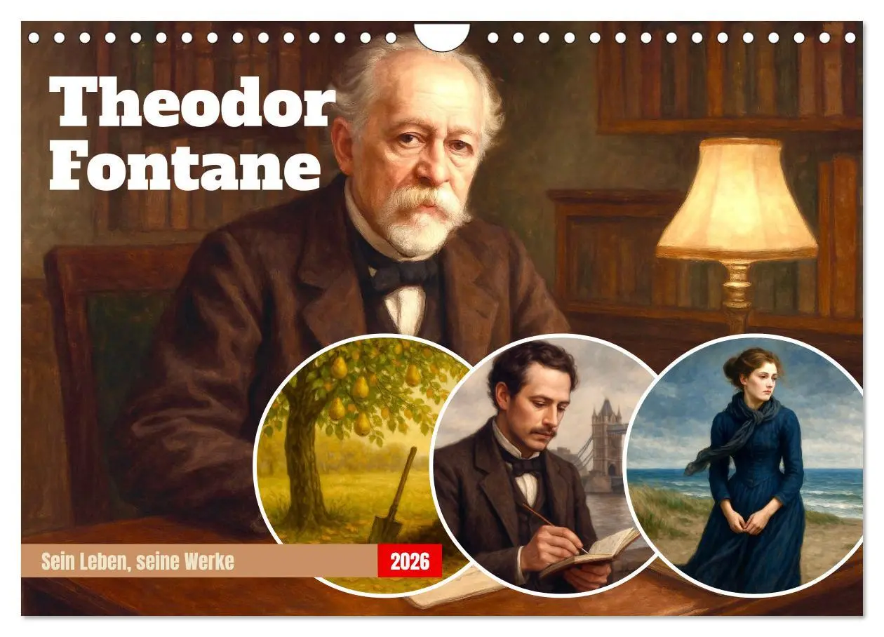 Cover: 9783516648478 | Theodor Fontane (Wandkalender 2026 DIN A4 quer), CALVENDO...