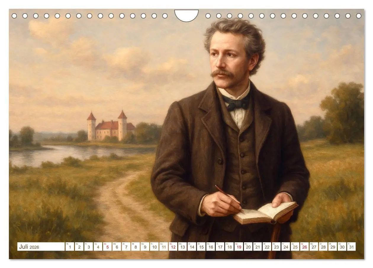 Bild: 9783516648478 | Theodor Fontane (Wandkalender 2026 DIN A4 quer), CALVENDO...
