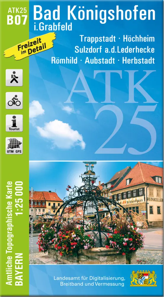 Cover: 9783899338478 | ATK25-B07 Bad Königshofen i.Grabfeld (Amtliche Topographische Karte...