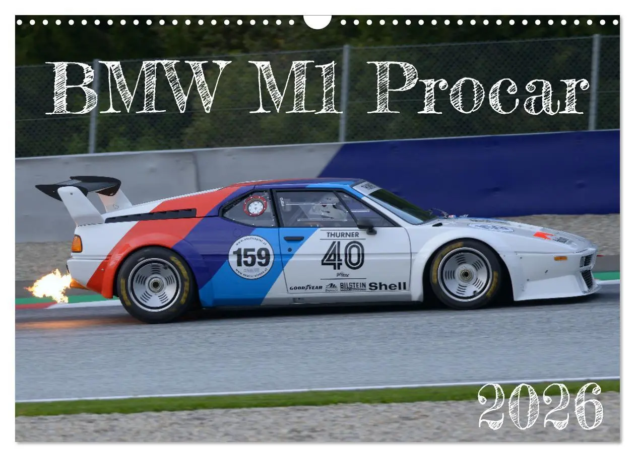 Cover: 9783457618578 | BMW M1 Procar (Wandkalender 2026 DIN A3 quer), CALVENDO Monatskalender