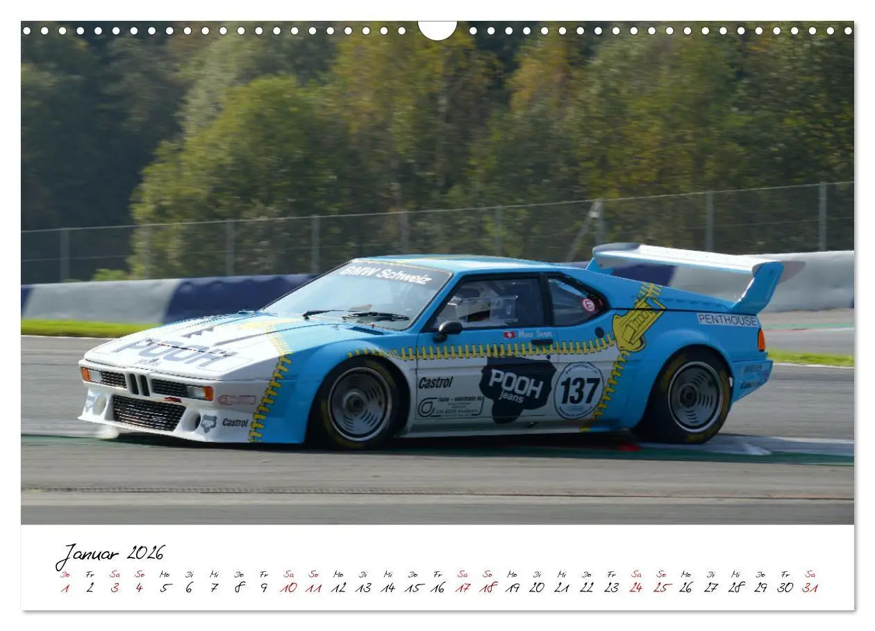 Bild: 9783457618578 | BMW M1 Procar (Wandkalender 2026 DIN A3 quer), CALVENDO Monatskalender