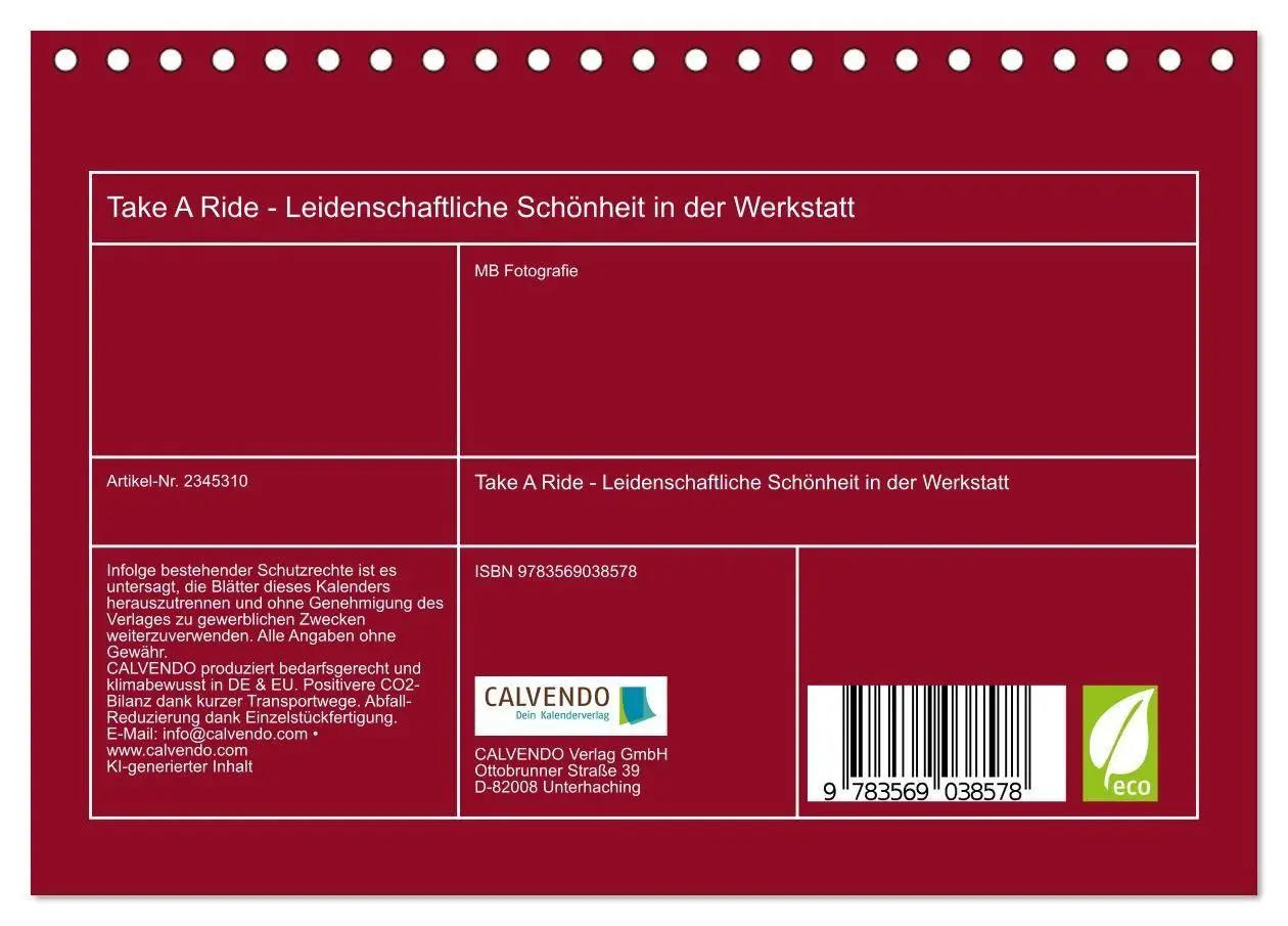 Bild: 9783569038578 | Take A Ride - Leidenschaftliche Schönheit in der Werkstatt...