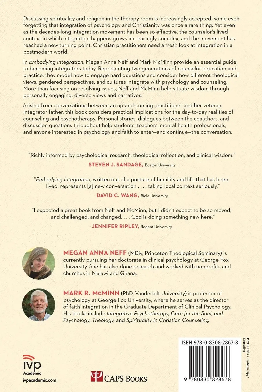 Rückseite: 9780830828678 | Embodying Integration | Megan Anna Neff (u. a.) | Taschenbuch | 2020