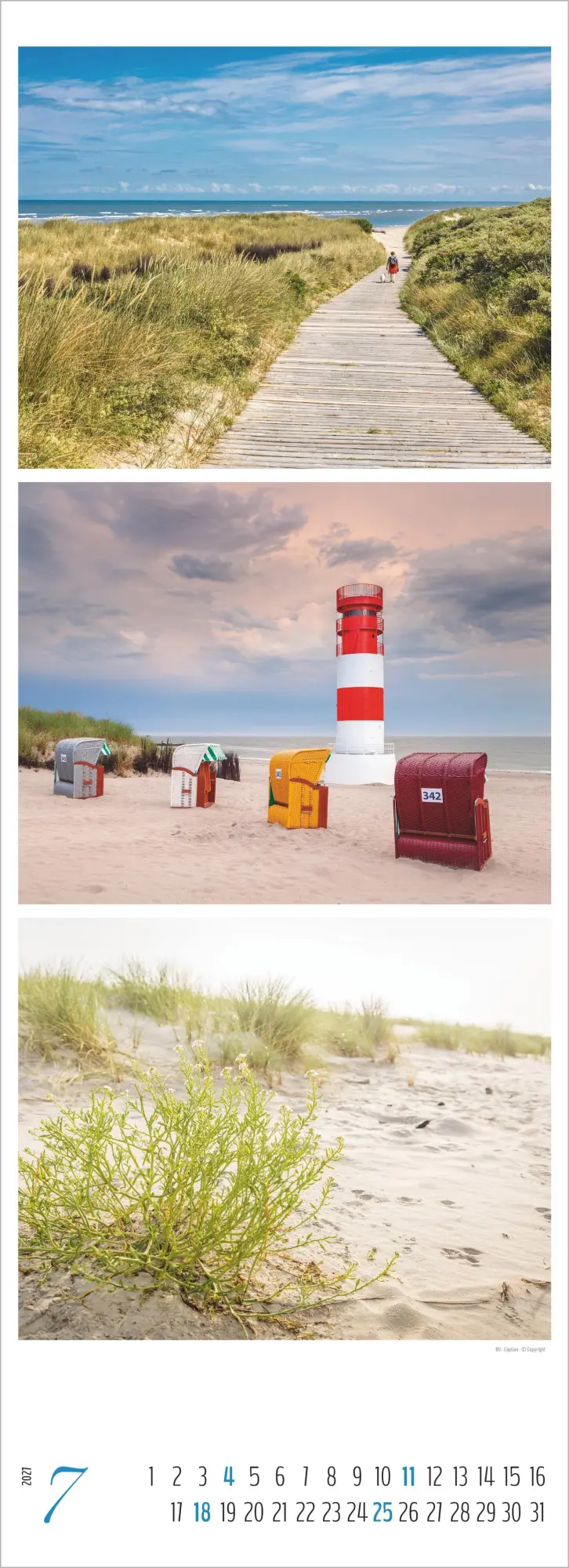 Bild: 4069095018778 | Strand &amp; Meer Triplets 2027 | Neumann Verlage GmbH &amp; Co KG | Kalender