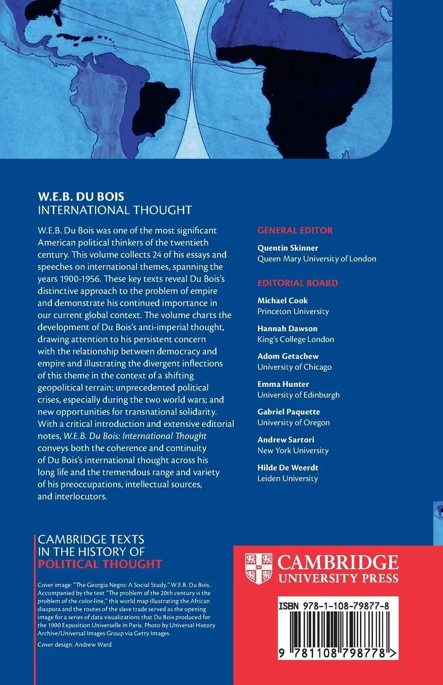 Rückseite: 9781108798778 | W. E. B. Du Bois | International Thought | W. E. B. Du Bois | Buch