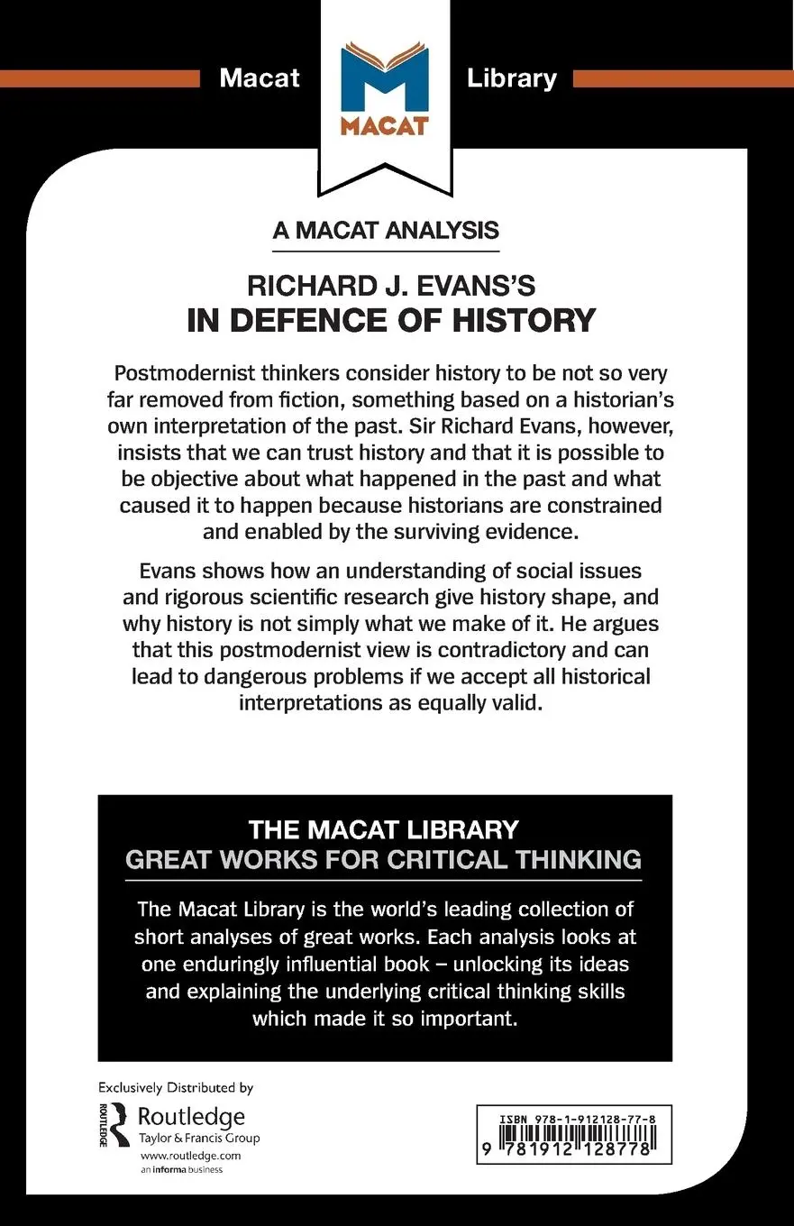 Rückseite: 9781912128778 | An Analysis of Richard J. Evans's In Defence of History | Taschenbuch