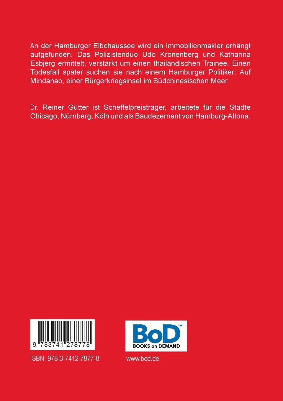 Rückseite: 9783741278778 | Mindanao | Der Pate von Altona I | Reiner Gütter | Taschenbuch | 2016