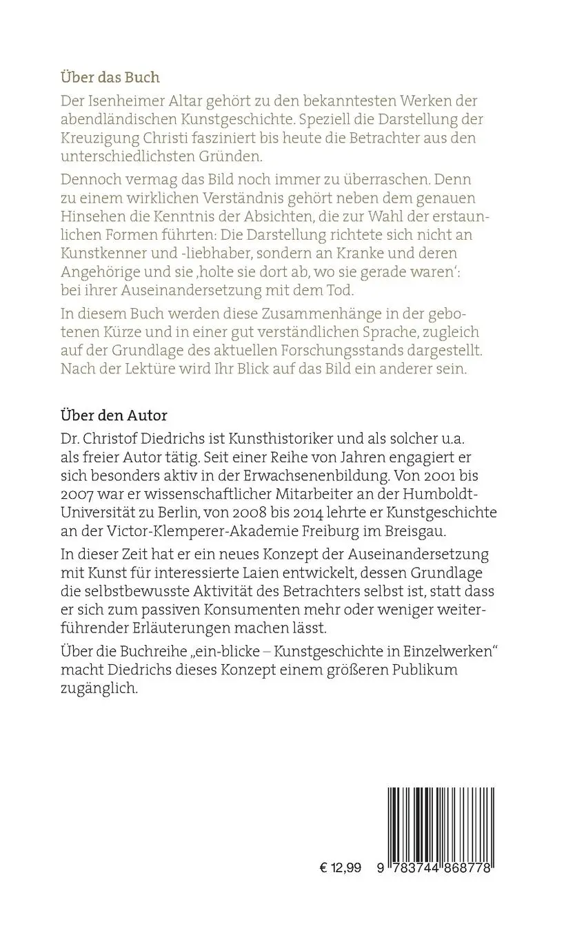 Rückseite: 9783744868778 | Woran stirbt Jesus Christus? Und warum? | Christof Diedrichs | Buch