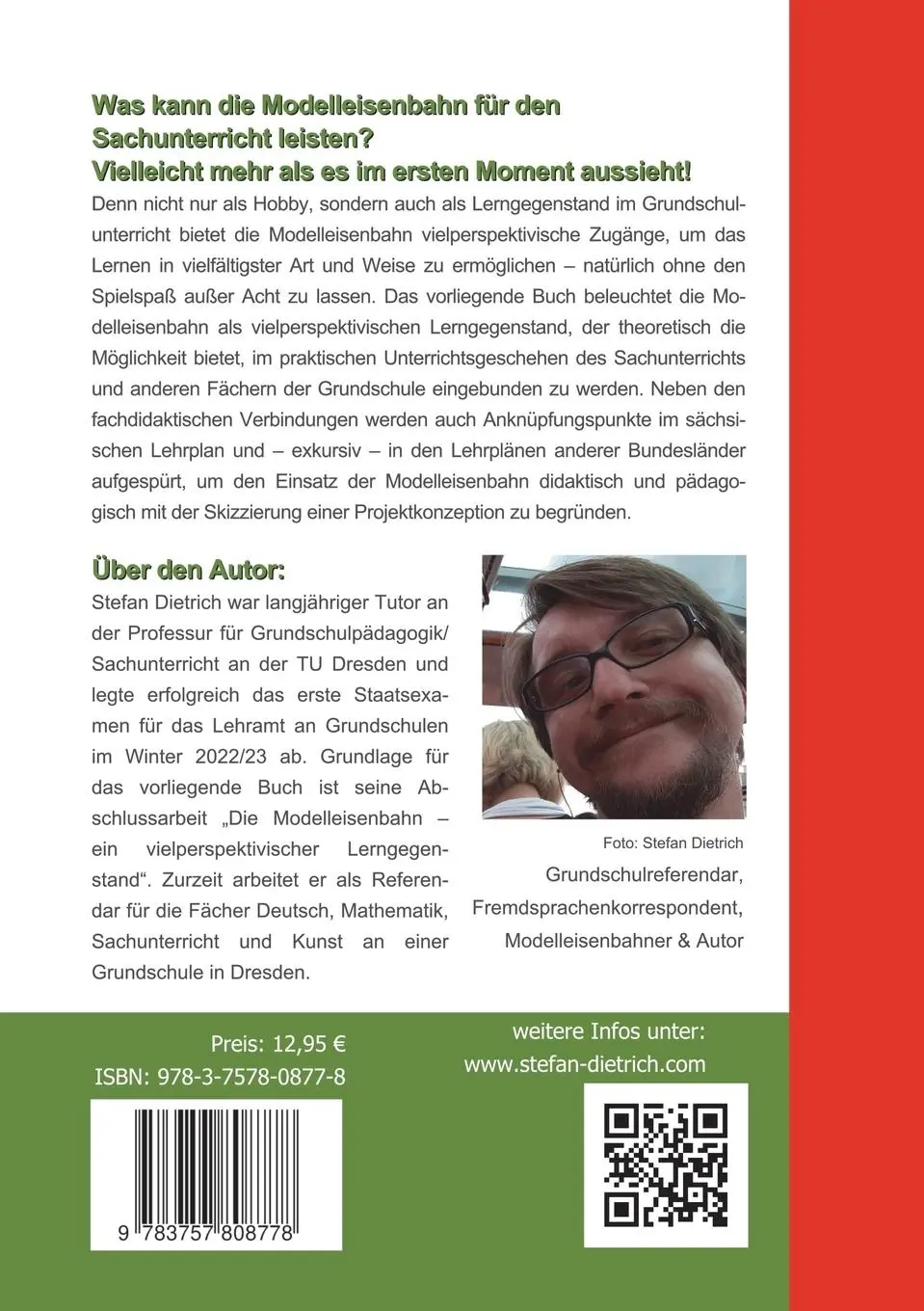 Rückseite: 9783757808778 | Dem Sachunterricht auf der Spur | Stefan Dietrich | Taschenbuch | 2023