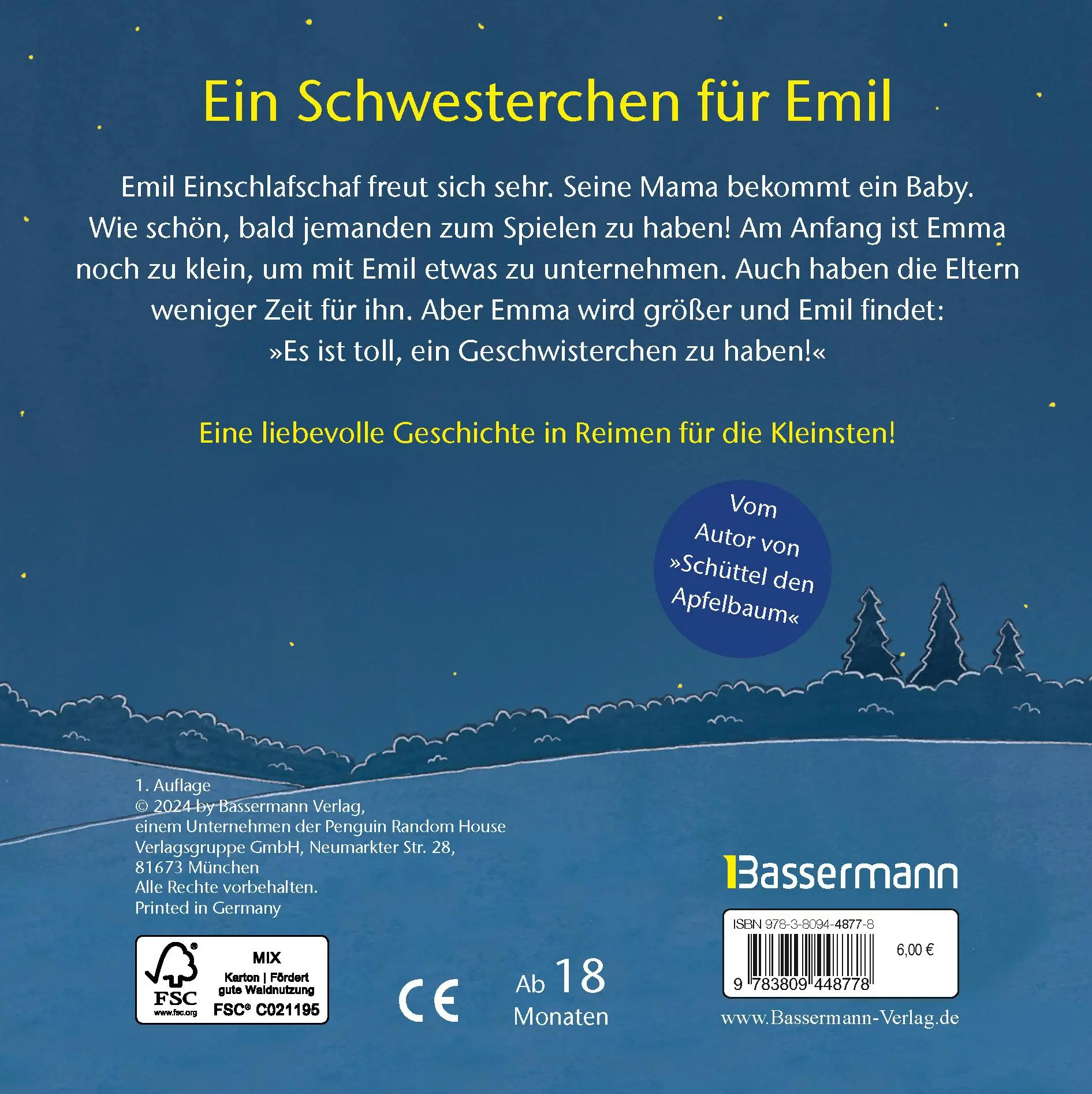 Bild: 9783809448778 | Emil das kleine Einschlafschaf bekommt ein Geschwisterchen | Sternbaum