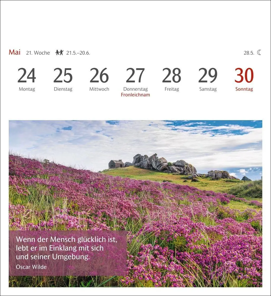 Bild: 9783840038778 | Momente des Glücks Postkartenkalender 2027 - Wochenkalender mit...