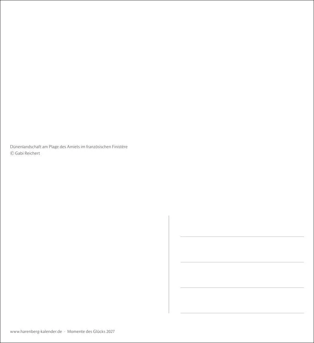 Bild: 9783840038778 | Momente des Glücks Postkartenkalender 2027 - Wochenkalender mit...