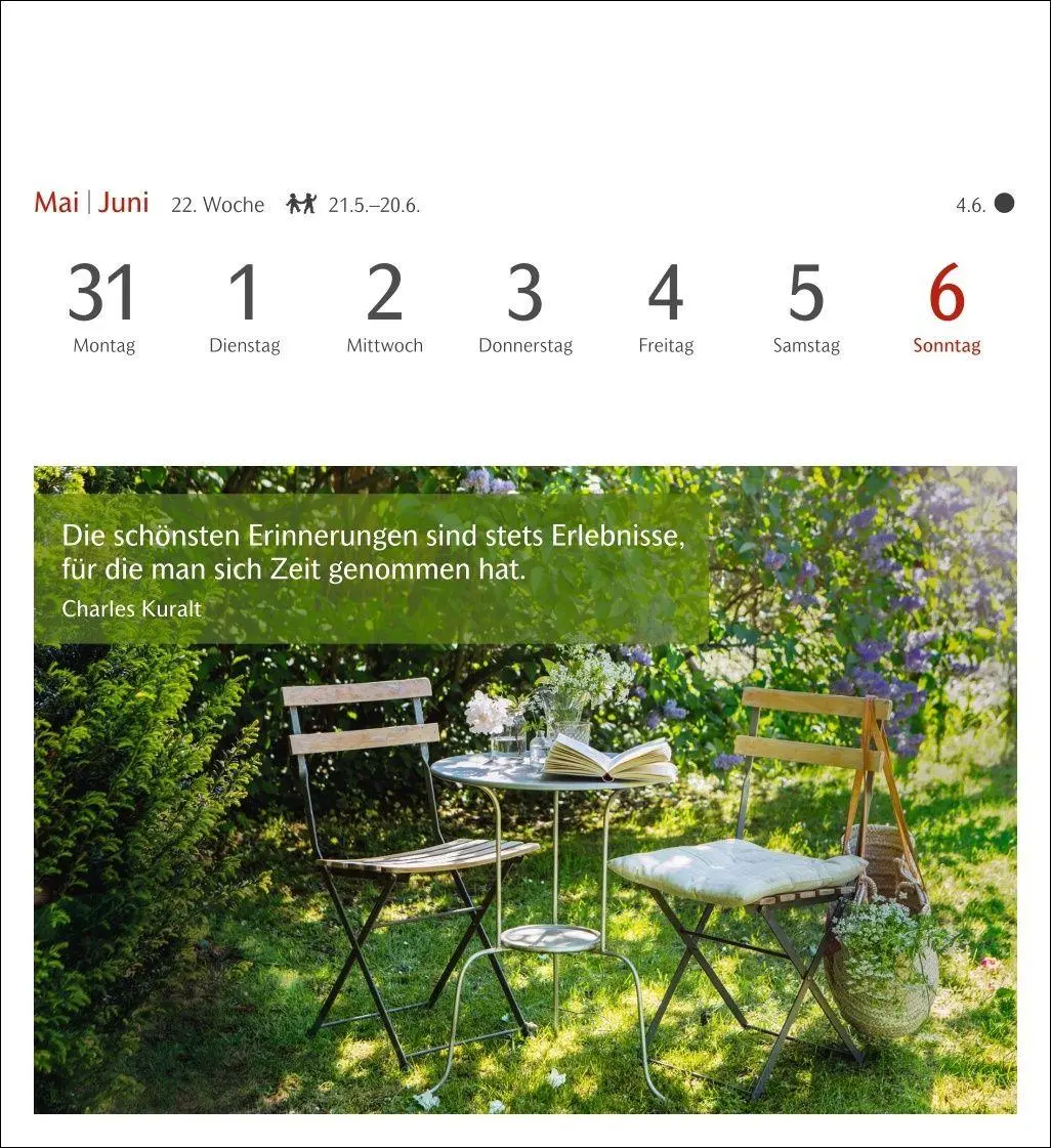 Bild: 9783840038778 | Momente des Glücks Postkartenkalender 2027 - Wochenkalender mit...