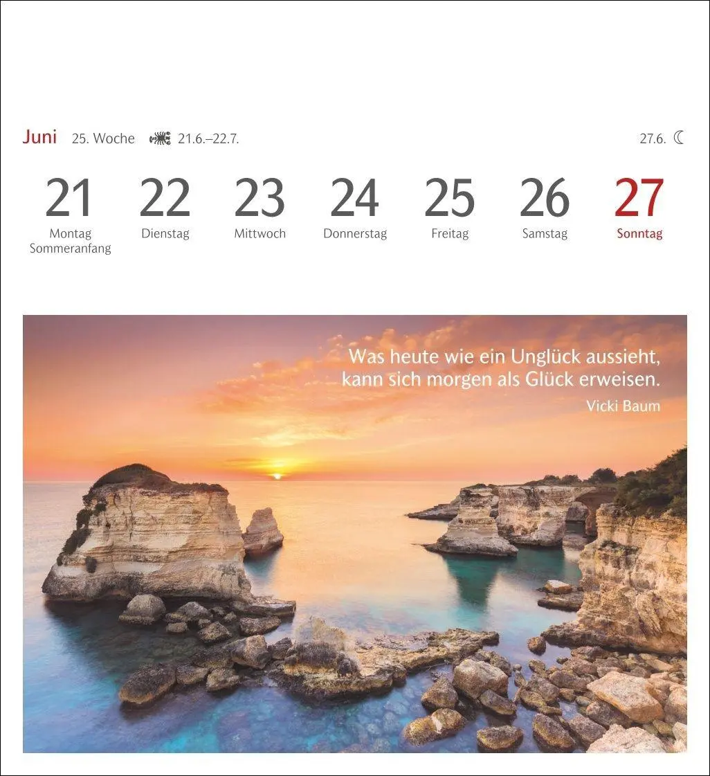 Bild: 9783840038778 | Momente des Glücks Postkartenkalender 2027 - Wochenkalender mit...