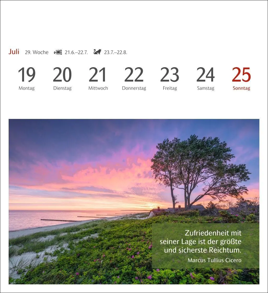 Bild: 9783840038778 | Momente des Glücks Postkartenkalender 2027 - Wochenkalender mit...