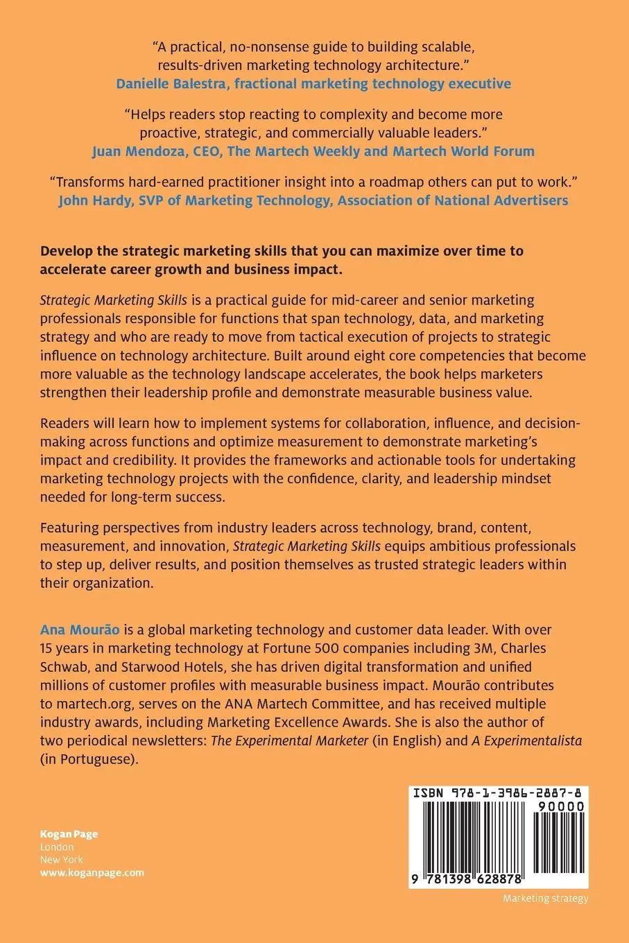 Rückseite: 9781398628878 | Strategic Marketing Skills | Ana Mourao | Taschenbuch | Englisch