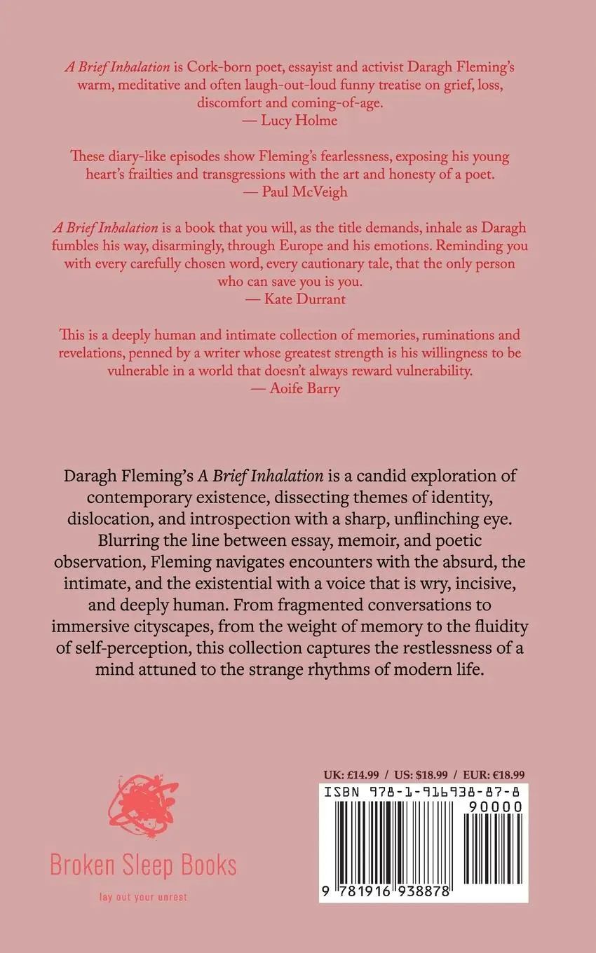 Rückseite: 9781916938878 | A Brief Inhalation | Daragh Fleming | Taschenbuch | Englisch | 2025