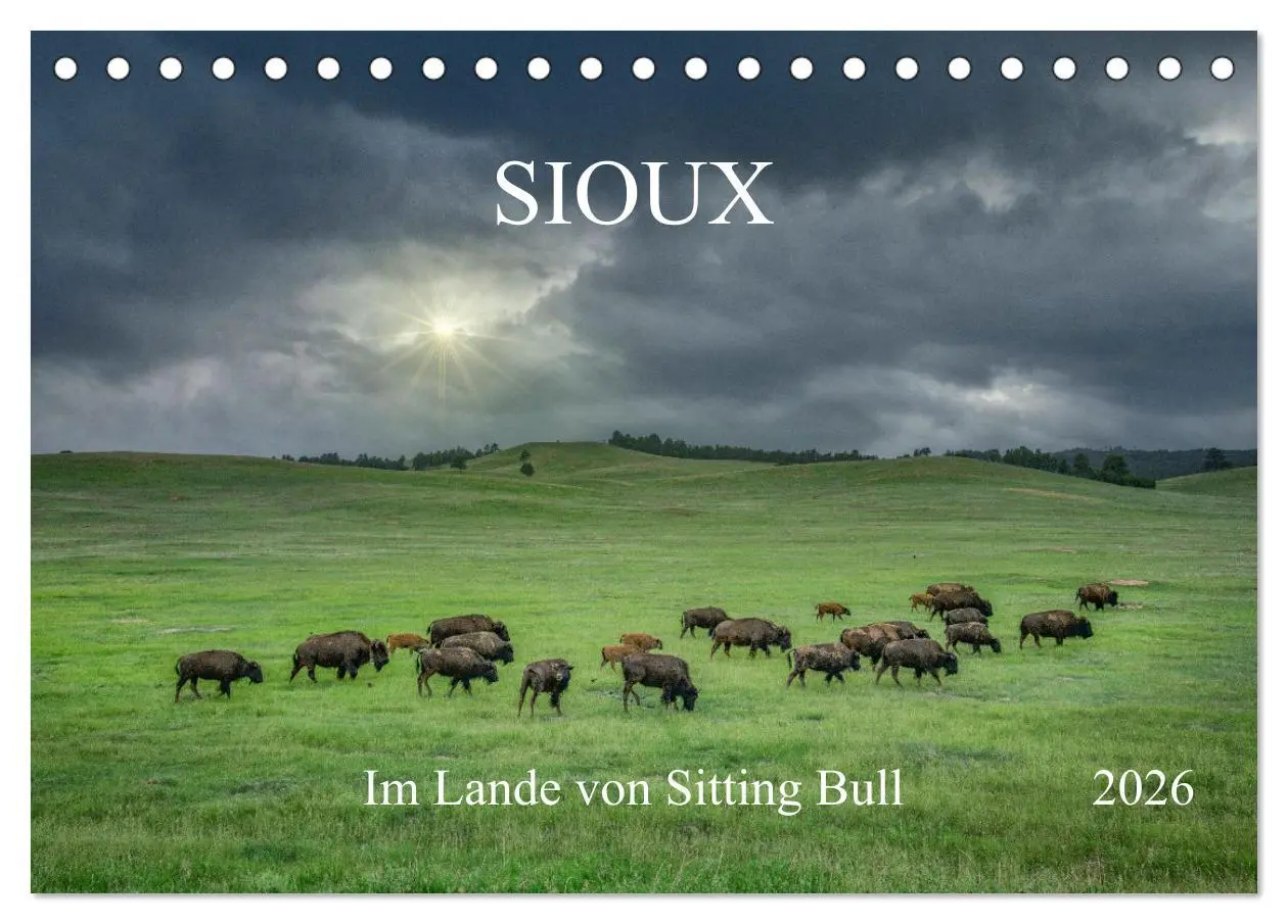 Cover: 9783457378878 | Sioux Im Lande von Sitting Bull (Tischkalender 2026 DIN A5 quer),...