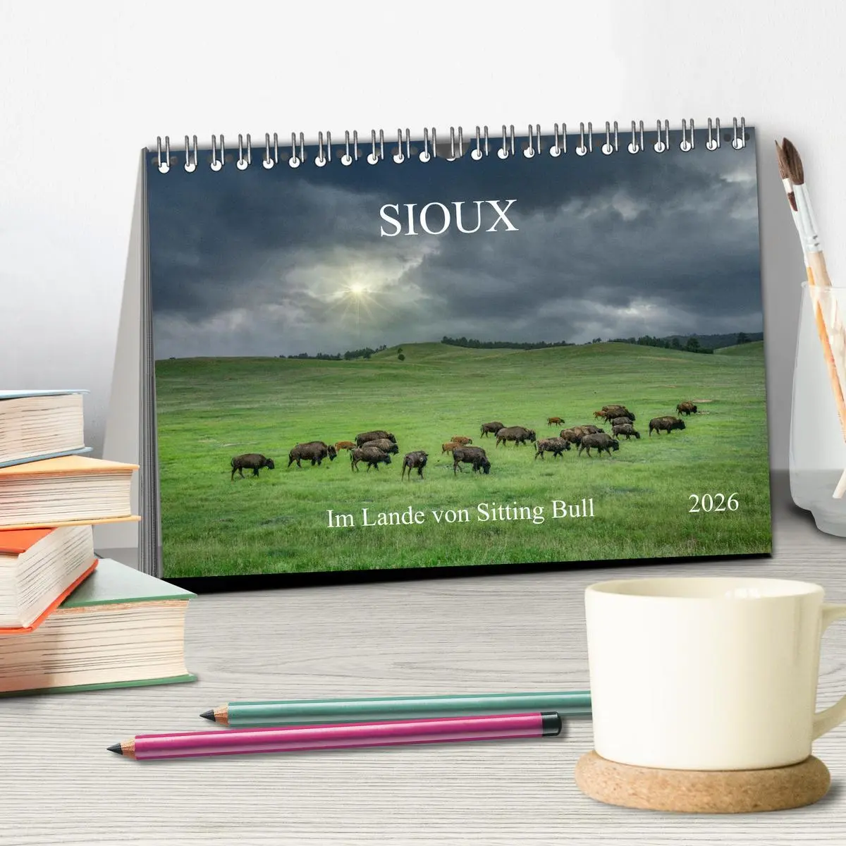 Bild: 9783457378878 | Sioux Im Lande von Sitting Bull (Tischkalender 2026 DIN A5 quer),...
