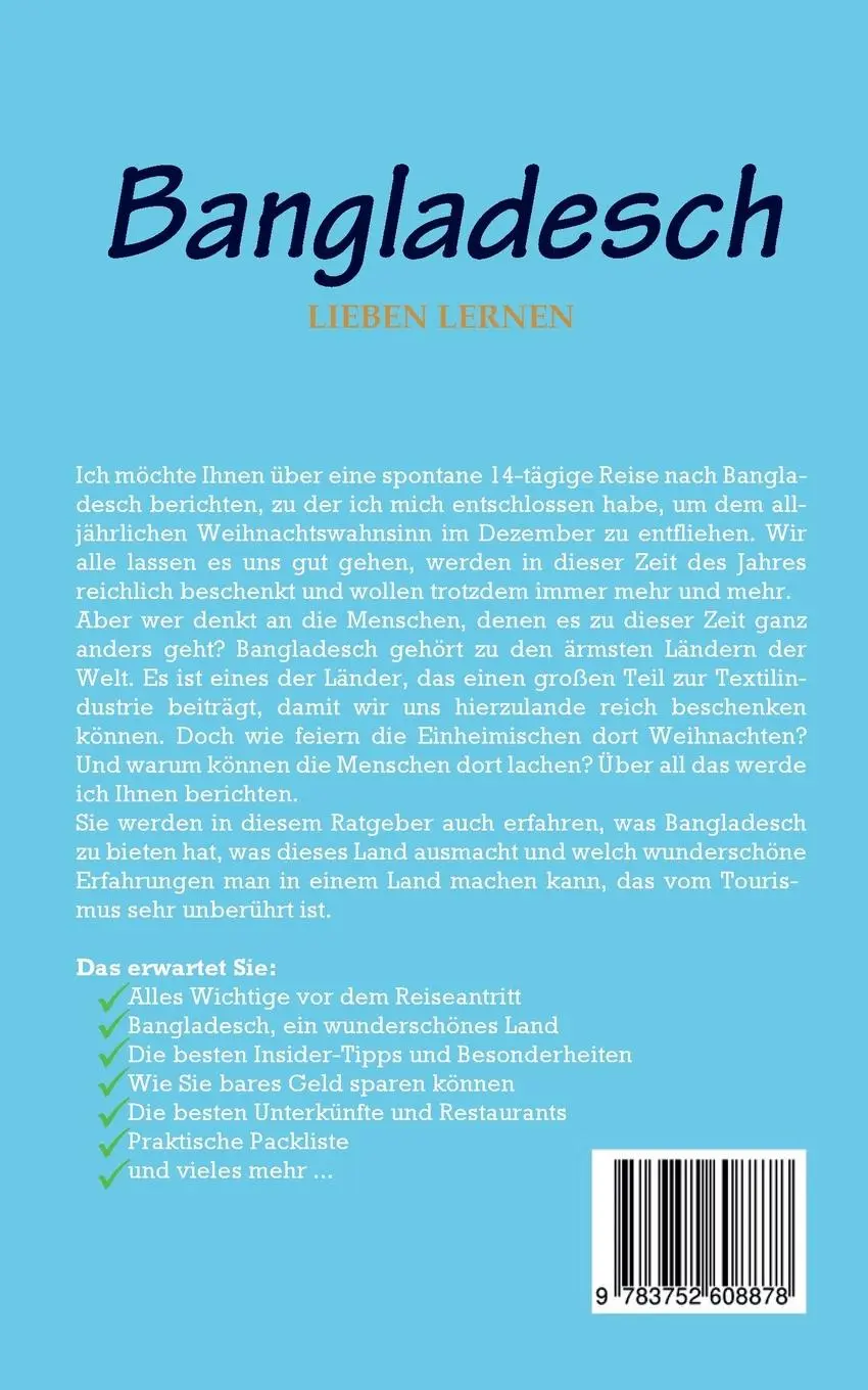 Rückseite: 9783752608878 | Bangladesch lieben lernen: Der perfekte Reiseführer für einen...